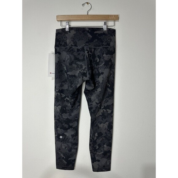 Lululemon Wunder Train High-Rise Tight 28" Lace Black Multi Size 10 NWT - Picture 4 of 5